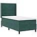 Letto a molle con materasso Verde Scuro 100 x 200 cm Velluto - Foto miniatura 4
