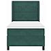 Letto a molle con materasso Verde Scuro 100 x 200 cm Velluto - Foto miniatura 7