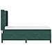Letto a molle con materasso Verde Scuro 100 x 200 cm Velluto - Foto miniatura 8