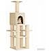 Albero per gatti con pali per graffiare in sisal Crema 180 cm - Foto miniatura 3