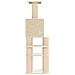 Albero per gatti con pali per graffiare in sisal Crema 180 cm - Foto miniatura 5
