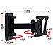 Super 1 Supporto A Muro 2 Snodi Inclinabile Per Tv Led 10-32 Pollici - Foto miniatura 2