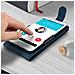 Custodia Smartphone 4,7''"" A 5,0'' Sportellino Portafoglio Universale Blu Scuro - Foto miniatura 3