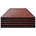 Piastrelle Anticaduta 6 Pz In Gomma 50x50x3 Cm Rosso - Foto miniatura 2