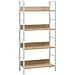 Scaffale Libri 4 Ripiani Rovere 60x27,6x124,5 Legno Multistrato - Foto miniatura 1
