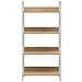 Scaffale Libri 4 Ripiani Rovere 60x27,6x124,5 Legno Multistrato - Foto miniatura 3