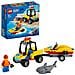 City - 60286 - ATV di Soccorso in mare - Scooter Acquatico, Minifigure Bagnino e Squalo - Foto miniatura 2