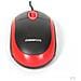 Mouse Omega Ottico Rosso E Nero Om06vr Con Cavo Usb 125cm - 800dpi - 2 Tasti + Rotella Scroller - Design Simmetrico - Foto miniatura 3
