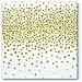 -20 Tovaglioli Carta ' Confetti Gold '- 33x33 Cm-3 Strati - Foto miniatura 1