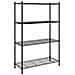 Scaffale a 4 Livelli 90x35x137 cm Nero 200 kg - Foto miniatura 1