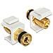 86303 terminal Post Thread Jack Nero, Oro, Bianco cavo di interfaccia e adattatore - Foto miniatura 1