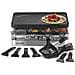Macchina Per Raclette 8 Persone 1200w + Grill + Pancake - Rac.indus-8 - Foto miniatura 4