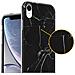Cadorabo Custodia Compatibile Con Apple Iphone Xr In Marmo Nero Bianco No. 22 - Coperchio Protettivo In Silicone Tpu Con Motivo A Mosaico - Foto miniatura 3