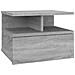 Comodino Pensile Grigio Sonoma 40x31x27cm In Legno Multistrato - Foto miniatura 1