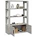 Credenza Grigio Cemento 80x30x119,5 Cm In Legno Multistrato - Foto miniatura 10