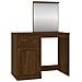 Toeletta Specchio Rovere Marrone 90x50x132,5 Legno Multistrato - Foto miniatura 2