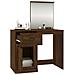 Toeletta Specchio Rovere Marrone 90x50x132,5 Legno Multistrato - Foto miniatura 7