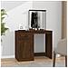 Toeletta Specchio Rovere Marrone 90x50x132,5 Legno Multistrato - Foto miniatura 1