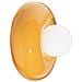 Applique Vintage Decò Bumbum Ceramica Gialla 1 Luce G9 - Foto miniatura 1