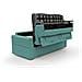 Avalon Divano Letto Alto 18 Cm. Smacchiabile T03 Verde Acqua - Foto miniatura 5