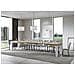 Tavolo Allungabile 90x130/390 Cm Spimbo Mix Piano Bianco Frassino - Gambe Noce - Quercia Natura /bianco Frassino - Foto miniatura 6