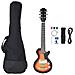 Chitarra Elettrica Da Bambini Con Custodia Marrone Nera 3/4 30"" - Foto miniatura 2
