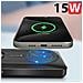 Power Bank Per Iphone E Apple Watch 10000mah Wireless 15w, Nero - Foto miniatura 4
