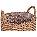 Set Di 3 Vasi Per Piante Aucuba Rattan Sintetico 26/34/44 Cm Marrone Chiaro - Foto miniatura 2