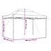 Tenda Da Festa Pieghevole Pop-up Marrone 440x292x315 Cm - Foto miniatura 4