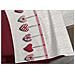 Completo Lenzuola Linea Pensieri Delicati 100% Cotone Disegno Cuore Appeso Singolo Rosso - Foto miniatura 4