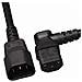 CAVO ALIMENTAZIONE PER UPS 2.5MT BK C14 M STRAIGHT TO C13 F 90 ANGLE - Foto miniatura 1