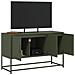Mobile Tv Verde Oliva 100,5x39x60,5 Cm In Acciaio - Foto miniatura 9