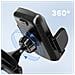 Supporto Auto Per Telefoni Da 4,7 A 7,2 Pollici Tesla Model S / X, Nero - Foto miniatura 3