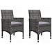 Set Mobili da Pranzo per Giardino 5 pz Grigio - Foto miniatura 3