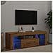 Mobile Porta TV con LED Artigianale 200x25x44 cm Multistrato - Foto miniatura 4