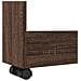 Carrello Stretto a 3 Livelli Rovere Marrone in Truciolato - Foto miniatura 7