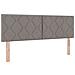 Letto a molle a box con materasso taupe 160x200 cm in tessuto - Foto miniatura 7
