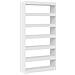 Libreria Bianca Bianca Legno ingegnerizzato 100 x 30 x 198 cm - Foto miniatura 1