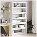 Libreria Bianca Bianca Legno ingegnerizzato 100 x 30 x 198 cm - Foto miniatura 2