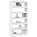 Libreria Bianca Bianca Legno ingegnerizzato 100 x 30 x 198 cm - Foto miniatura 3