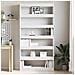 Libreria Bianca Bianca Legno ingegnerizzato 100 x 30 x 198 cm - Foto miniatura 4