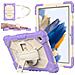 Custodia Per Ipad 9/8/7 10.2"" Con Supporto E Tracolla Viola - Foto miniatura 4