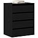 Cassettiera  Nero Rovere 60x41x76 cm Legno ingegnerizzato - Foto miniatura 3