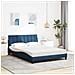 Letto con Materasso Blu 120x200 cm in Tessuto - Foto miniatura 3