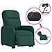 Poltrona Alzapersona Reclinabile Elettrica Verde Scuro Tessuto - Foto miniatura 9