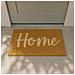 Zerbino Rettangolare In Fibra Di Cocco Beige Con Scritta Home Cm 40 X 60 Casa - Foto miniatura 3