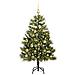 Albero di Natale artificiale pieghevole con coni Verde 120 cm - Foto miniatura 3