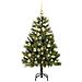 Albero di Natale artificiale pieghevole con coni Verde 120 cm - Foto miniatura 4