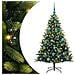 Albero di Natale Artificiale Pieghevole 150 LED Verde 150 cm - Foto miniatura 1