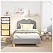 Struttura letto bambini con testata Grigio Chiaro 80x160 cm - Foto miniatura 2